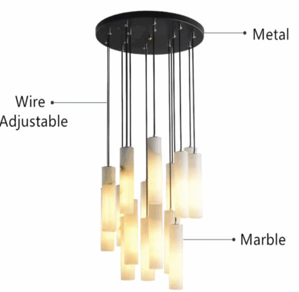 Serville natural marble Pendant Lights